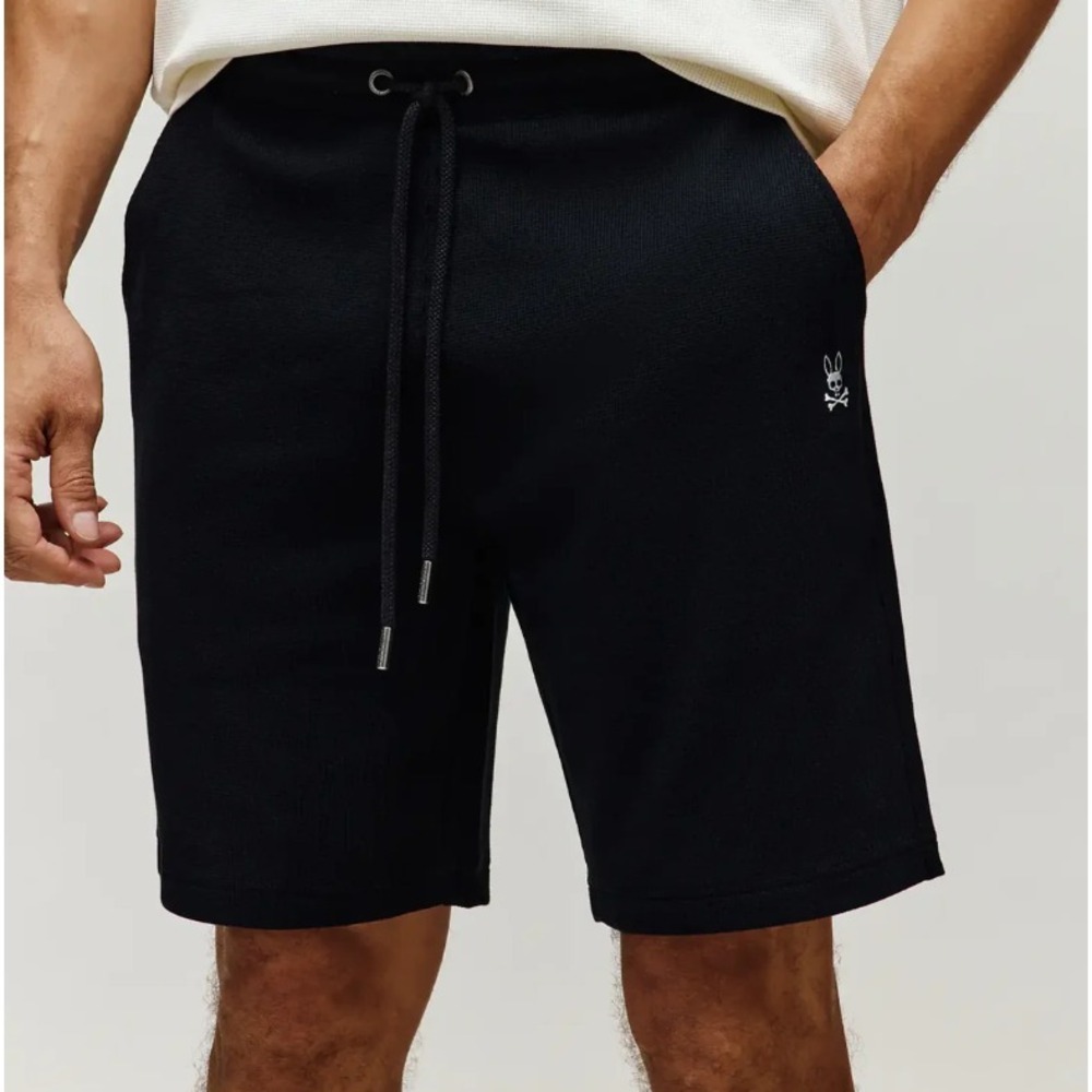 Psycho Bunny Maxton Waffle Sweat Shorts Mens 3XL Lounge Skull Logo Athletic